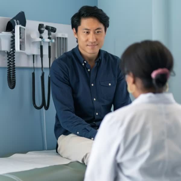 Doctor consulting with a patient